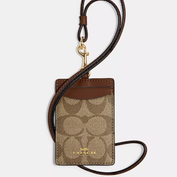 Coach Accessories - Coach Id Lanyard In Signature Canvas nwt in packaging
